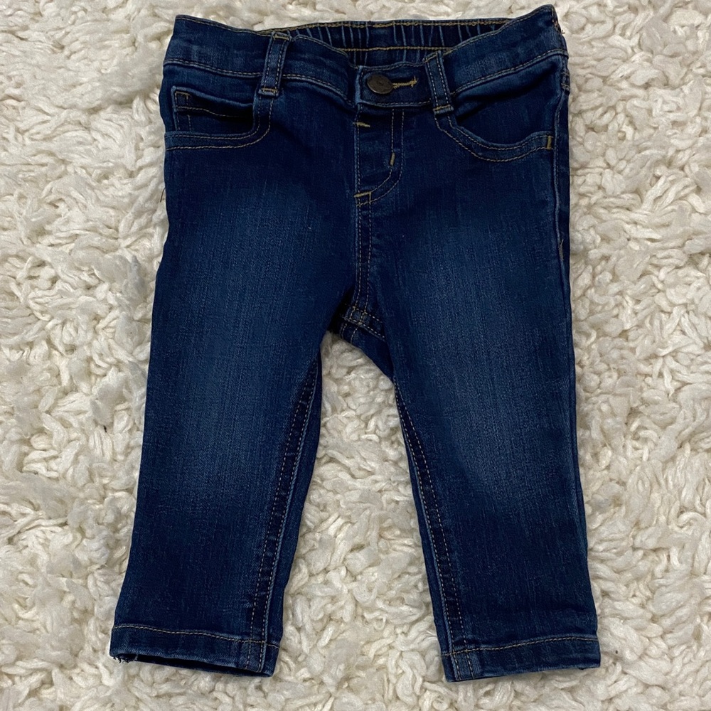 Stylish baby GIRL Denim Jeans size 6-9mo VGUC BY garanimals